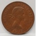 AUSTRALIA 1959Y. ONE 1 PENNY . ERROR . PLANCHET FLAW OVER ROO